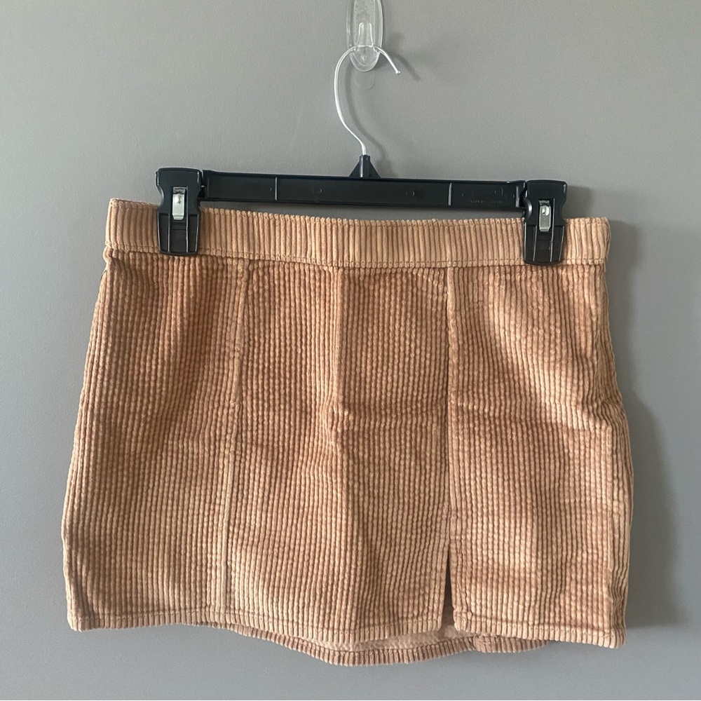 Aerie Corduroy Mini Skirt Brown